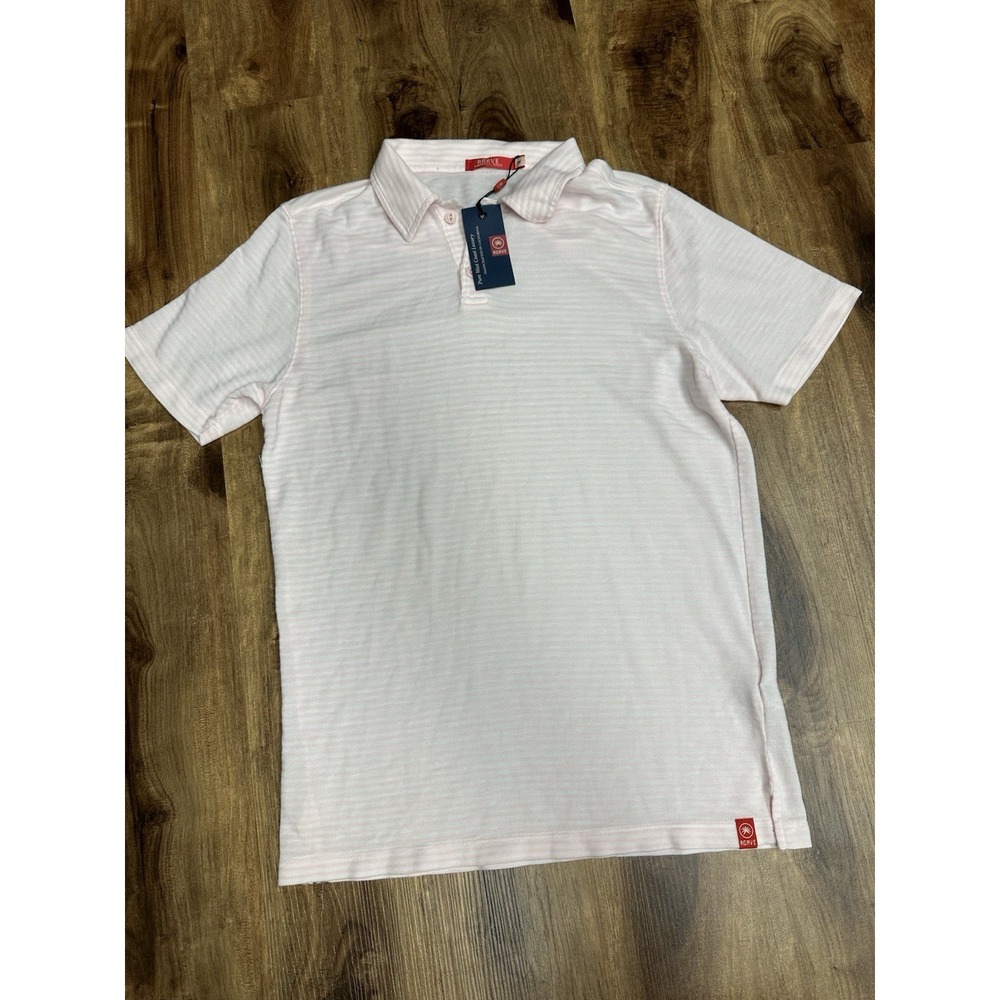 Agave Polo Shirt Mens Small Chalk Pink